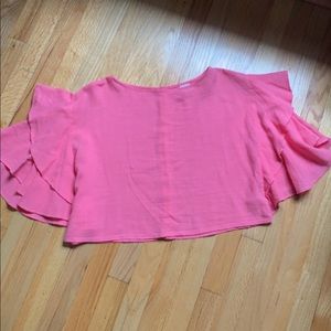 Soft Linen Crop Blouse from Anthropologie